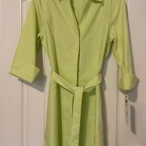 Foxcroft NYC Honeydew Shirt Dress